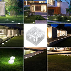 6-Pack Solar Pathway Lights, Waterproof LED Walkway Lights