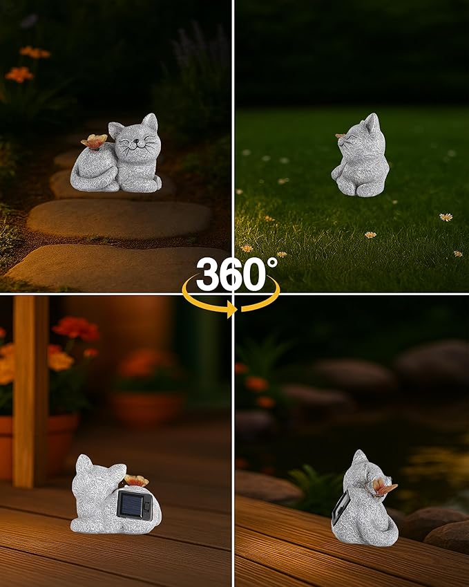 Butterfly Solar Lawn Figurine Light, Waterproof