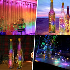 Multicolor Christmas Lights 8-Pack, 6.5ft LED Twinkle