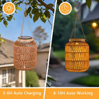 Decorative Garden Solar Lanterns for Outdoor, Waterproof LED