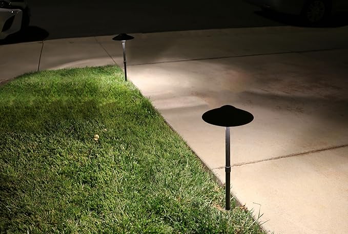 Warm White Solar Path Lights, Outdoor Driveway LED