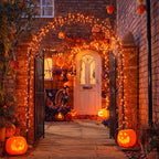 Christmas Porch String Lights 2-Pack, 33ft 100 LED Waterproof