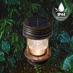 2-Pack Charming Hanging Solar Lanterns for Backyard, Waterproof LED