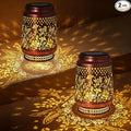 2-Pack Hummingbird Solar Yard Lanterns, Classic Waterproof LED