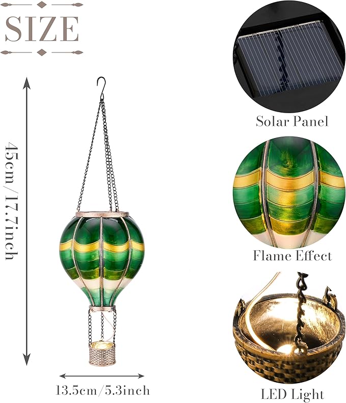 Solar Hanging Lanterns, Outdoor Hanging LED Decor