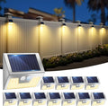 12-Pack Warm White Solar Patio Lights, Outdoor LED