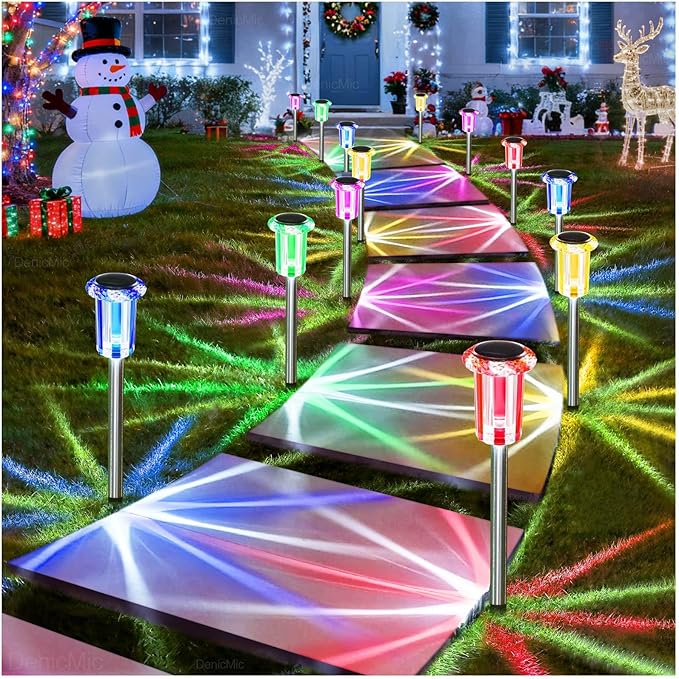 Solar Pathway Lights 10-Pack, Driveway LED