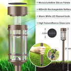 8-Pack Solar Path Lights, Outdoor Yard LED