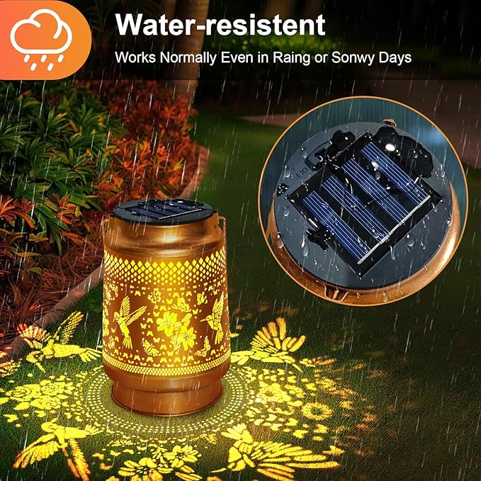 2025 Upgraded 4 Pack Solar Light Replacement Tops Parts(3.15in) for Outdoor Hanging Waterproof Solar Lanterns