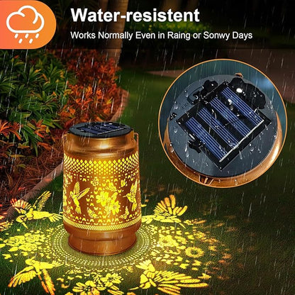 2025 Upgraded 4 Pack Solar Light Replacement Tops Parts(3.15in) for Outdoor Hanging Waterproof Solar Lanterns
