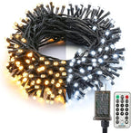 Christmas Patio String Lights, 67ft 200 LED Waterproof