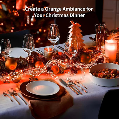 Christmas Yard String Lights 4-Pack, 1ft 50 LED Waterproof