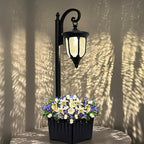 Outdoor Pole Lantern, Black Weatherproof Post Light