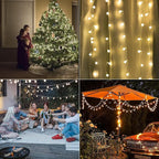 Christmas String Lights, 52ft 120 LED Waterproof Twinkle Lights