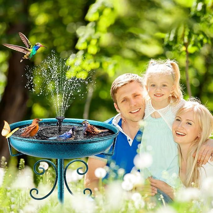 Classic Bird Bath & Feeder, Outdoor Metal