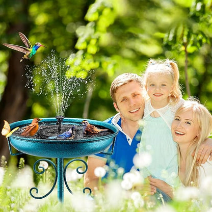Classic Bird Bath & Feeder, Outdoor Metal