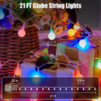 60 LED Christmas Twinkle Lights, Waterproof for Patio