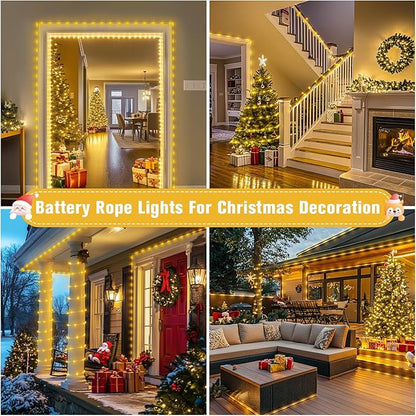 66ft LED Rope Lights, Remote Control Color-Changing
