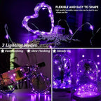 100-Pack 20 LED Christmas Twinkle Lights, Waterproof for Yard