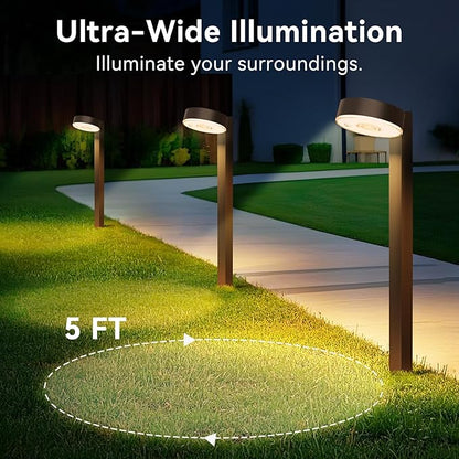 Sparkblaze 8 Pack Solar Pathway Lights Outdoor, LED Solar Path Lights with Warm White/Neutral White/Cold White, Solar Landscape Lighting for Yard, Garden, Lawn & Walkway.