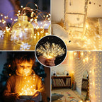 3-Pack Porch String Lights, 33ft Weatherproof LED