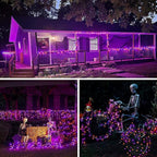 2-Pack Halloween String Lights, 80ft 200 LED Timer