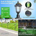 Solar Post Cap Lights for Deck, LED
