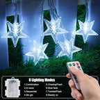 17ft White String Lights for Yard, Waterproof LED