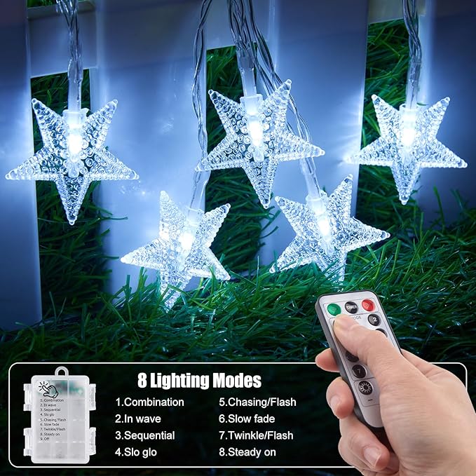 17ft White Outdoor Edison String Lights, Weatherproof