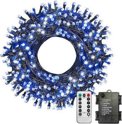 Christmas Porch String Lights, 33ft 100 LED Waterproof