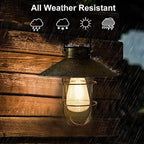 Solar Courtyard Lanterns, Outdoor Hanging LED Decor