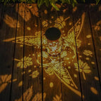 Metal Backyard Solar Lanterns for Yard, Waterproof LED