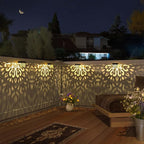 Modern Solar Fence Lights 6-Pack, LED