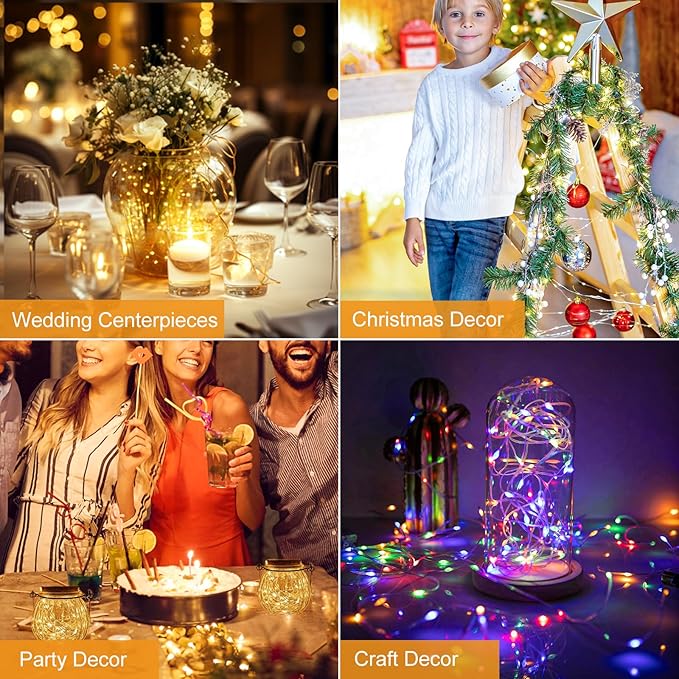 Christmas Fairy Lights 30-Pack, 7ft 20 LED Battery Twinkle Lights