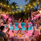 60ft LED Patio String Lights, Waterproof Outdoor