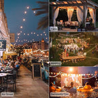 55ft String Lights for Porch, Waterproof LED