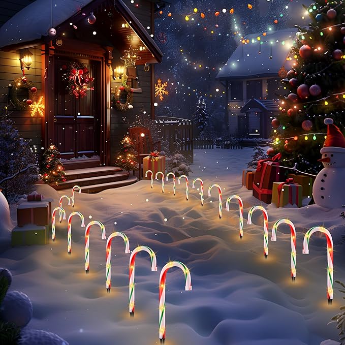 Solar Garden Path Lights, Waterproof