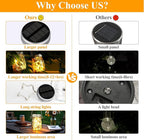 Solar Garden Lanterns 4-Pack, Porch Hanging LED Decor
