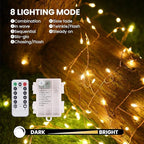 Christmas Yard String Lights, 7ft 120 LED Waterproof