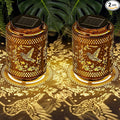 Hummingbird Solar Lantern Set 2-Pack, Decorative Yard Lighting