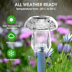 Solar Walkway Path Lights 8-Pack, Waterproof