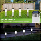 8-Pack Solar Pathway Lights, IP45 Waterproof LED Yard Lights
