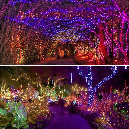 Albelt Smart Color Changing Christmas Lights, Christmas Decoration Lights with Remote & Timer, 66 FT 200 LED RGB Twinkle Fairy String Light Waterproof for Indoor Outdoor Easter Xmas Tree Decor