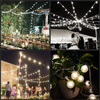 Christmas Patio String Lights, 25ft 40 LED Waterproof