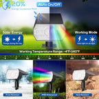 4-Pack Solar Spotlights, Landscape Lights