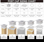 6-Pack Solar Post Cap Lights, Warm White Waterproof