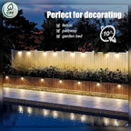 16-Pack Solar Yard Lights, Warm White LED