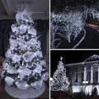 2-Pack 180ft Christmas LED String Lights, Waterproof Timer Lights