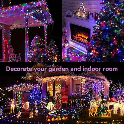 33ft Christmas LED String Lights, Waterproof Timer Lights