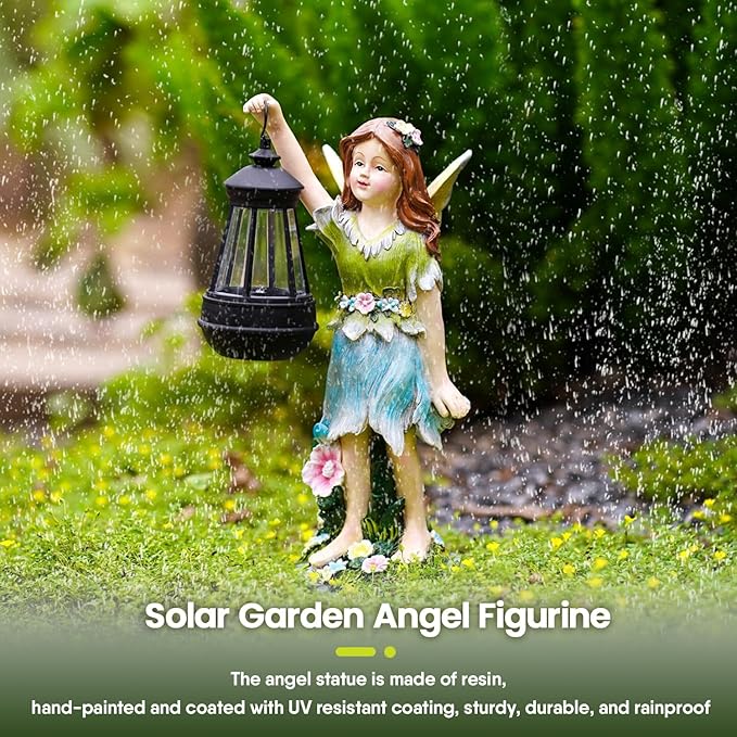 Solar Garden Garden Statue Light, Outdoor Decor
